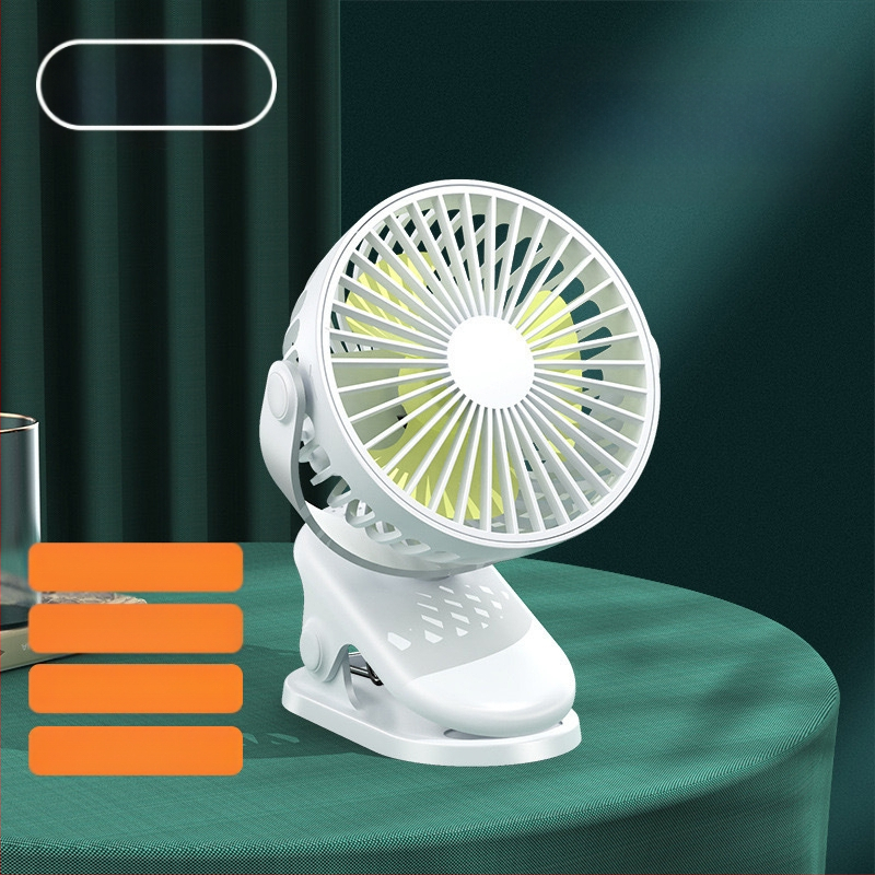 2024 Robbanások USB kis ventilátor töltés irodai asztali diákkollégium ágyfej nagy szél klip mini ventilátor