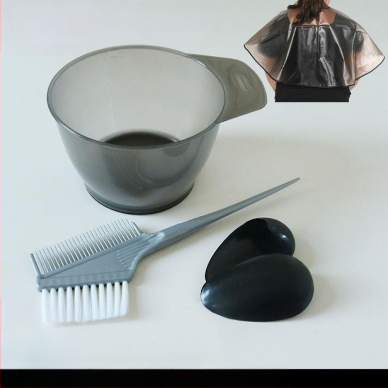 Plaukų dažymo įrankiai, tinkantys buitiniam aliejaus apdorojimui, skara, didelis plaukų dažymo dubuo, šukos, profesionalūs plaukų produktai, minkštas šepetys, ausų kaukė