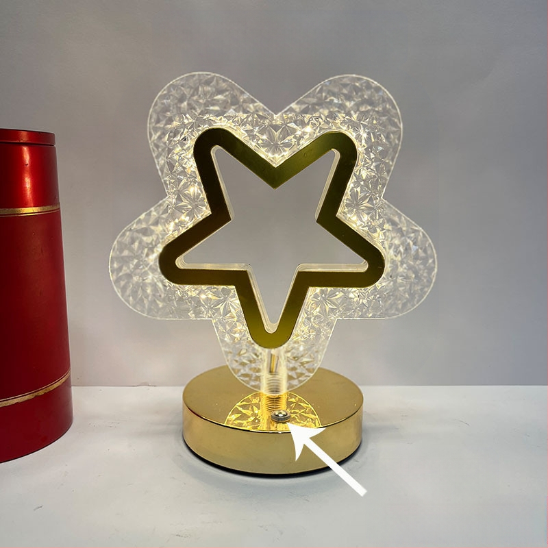 Δημιουργικό δώρο αστέρι φεγγάρι νυχτερινό φως αφής τριών χρωμάτων φόρτισης ατμόσφαιρα φως υπνοδωματίου δώρο γενεθλίων νυχτερινό φως