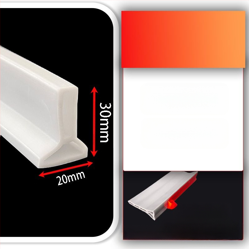 Silikoonist vettpidav riba valamu tööpindadele, isekleepuv L-kujuline köögivahe veetõke, vannitoa vettpidav riba, isekleepuv