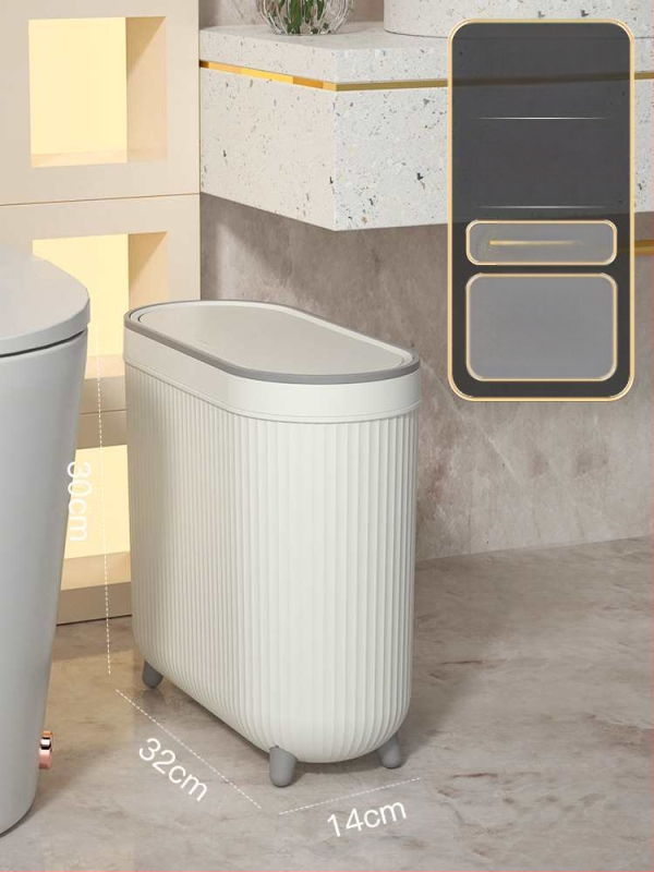 Tualetes atkritumu tvertne ar vāku tualetes sadzīves gaisma luksusa šaura maza noslēgta caurule dzīvojamā istaba guļamistaba vannas istaba atkritumu grozs