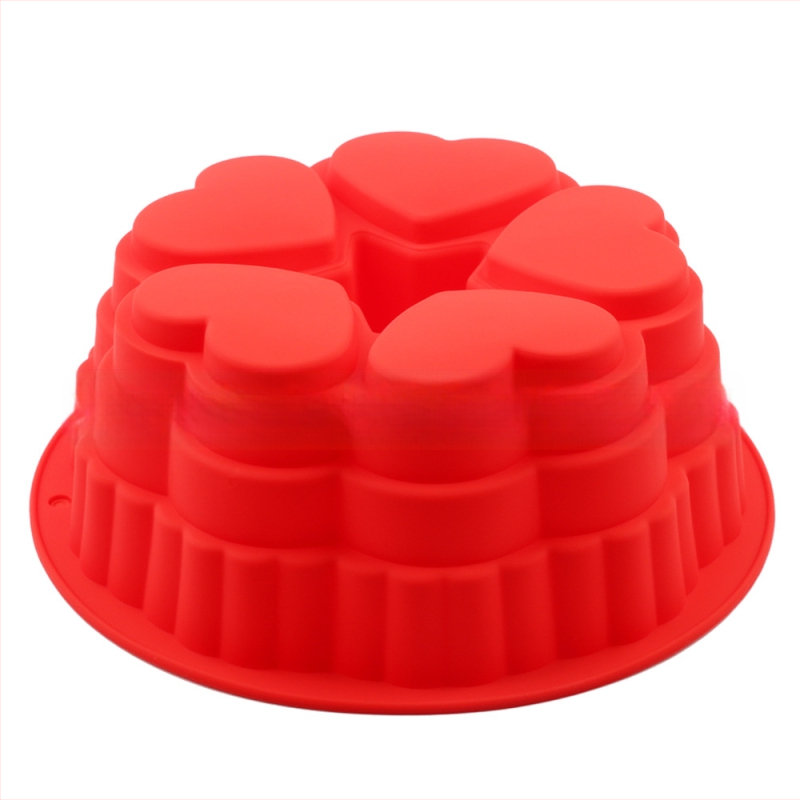 Силиконова форма за торта с дълбоко дъно, любовна торта, мус, Qi Feng торта, хляб, кръгла тава за печене, модел, инструмент за печене