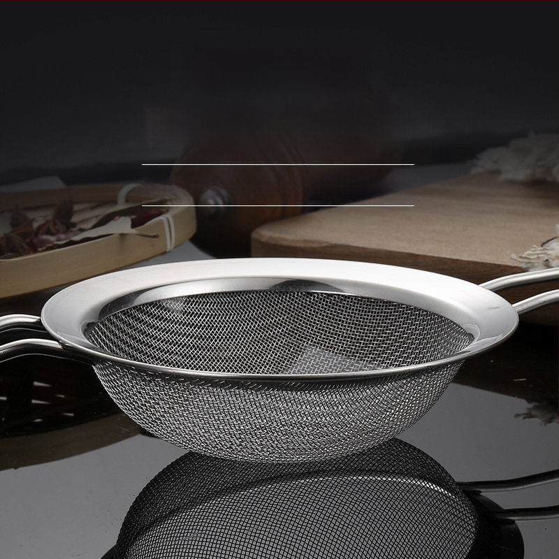 304 nerūdijančio plieno sietelis, vienos ausies, dviejų linijų, didelis kiaurasamtis, miltų tinklelis, sojų pieno sietelis, virtuvės aliejaus likučių tinklelis, aliejaus grotelės