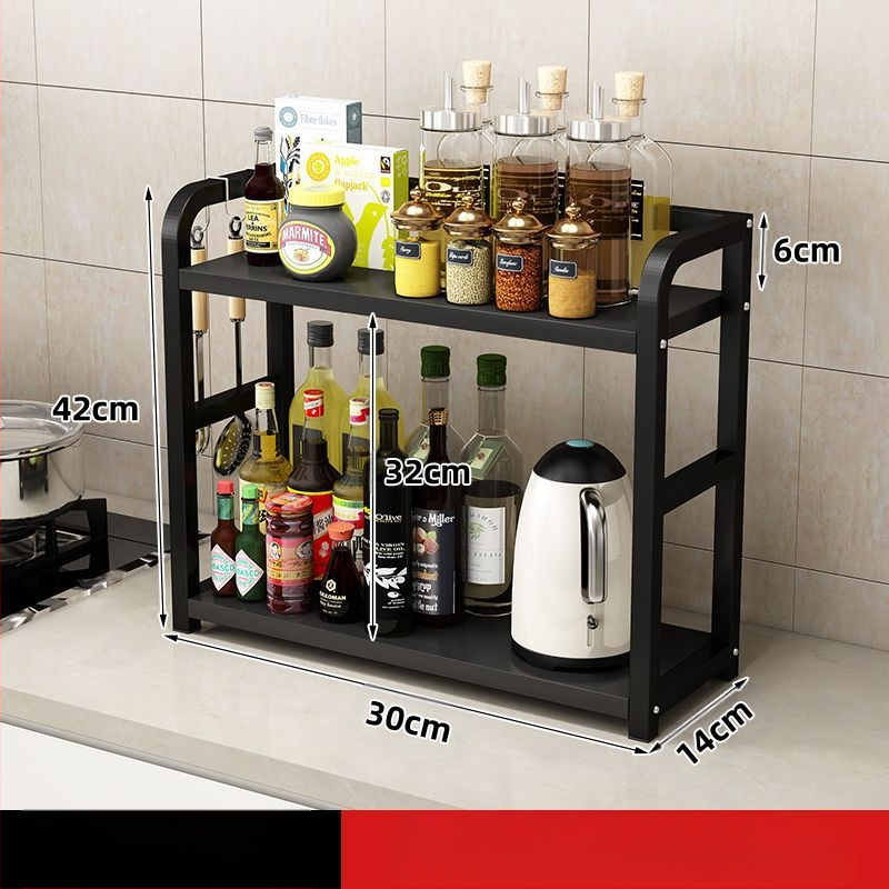 Köögimaitseainete hoiuriiul Multifunktsionaalne majapidamislaua hoiuriiul Maitseaineõli Soolakaste Äädikapliit Uus stiil