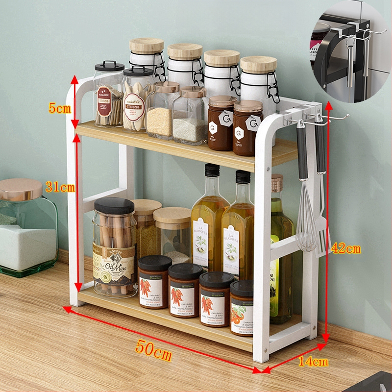 Köögimaitseainete hoiuriiul Multifunktsionaalne majapidamislaua hoiuriiul Maitseaineõli Soolakaste Äädikapliit Uus stiil