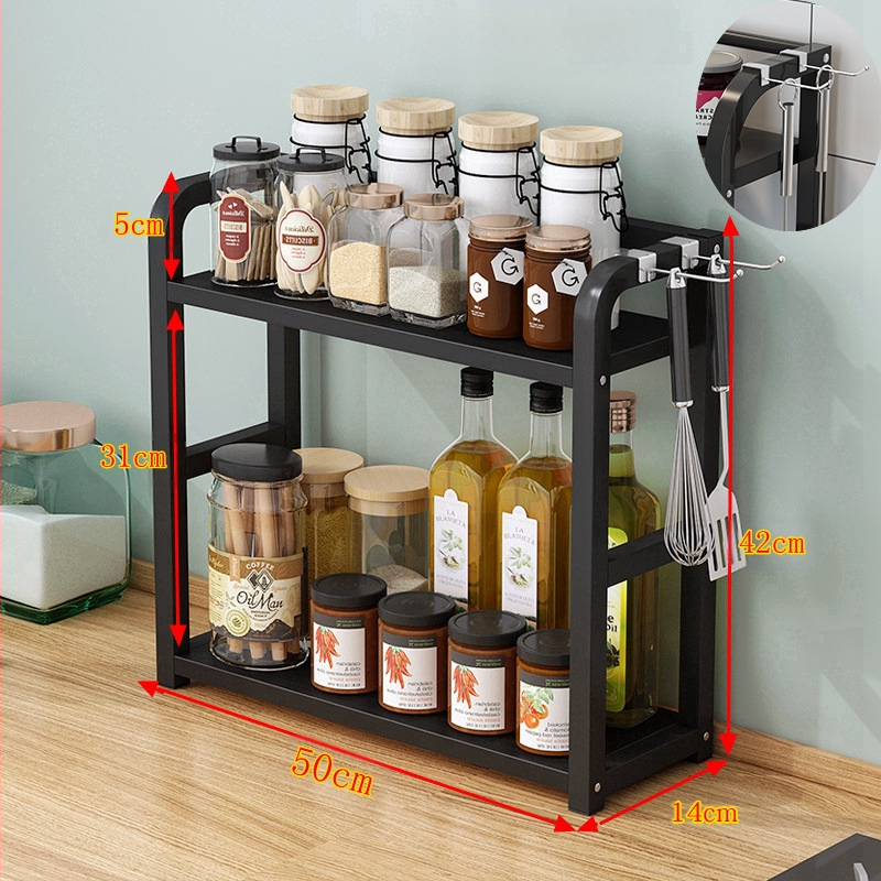 Köögimaitseainete hoiuriiul Multifunktsionaalne majapidamislaua hoiuriiul Maitseaineõli Soolakaste Äädikapliit Uus stiil