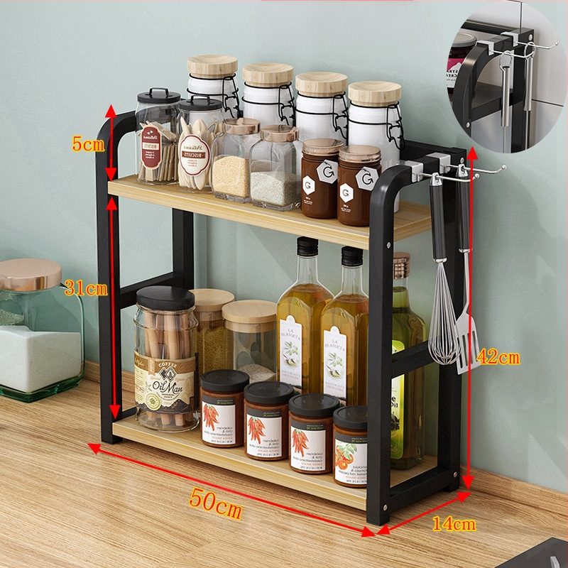 Köögimaitseainete hoiuriiul Multifunktsionaalne majapidamislaua hoiuriiul Maitseaineõli Soolakaste Äädikapliit Uus stiil