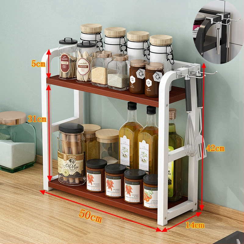 Köögimaitseainete hoiuriiul Multifunktsionaalne majapidamislaua hoiuriiul Maitseaineõli Soolakaste Äädikapliit Uus stiil