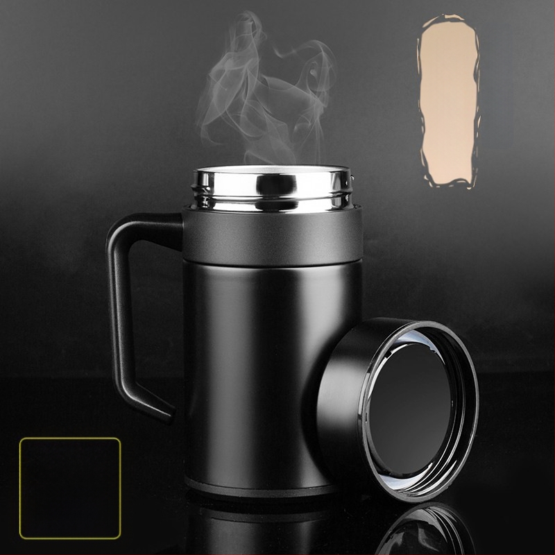Didelės talpos izoliuotas vandens puodelis vyrams, 304 nerūdijančio plieno arbatos puodelis, izoliuotas puodelis, didmeninė prekyba