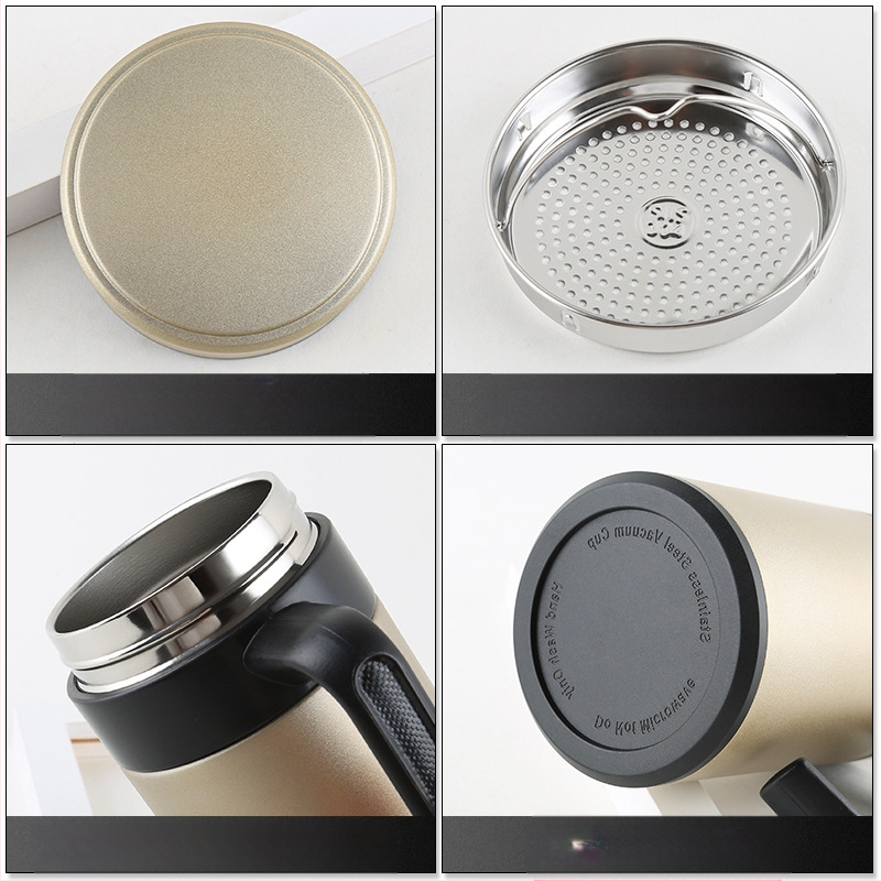 Didelės talpos izoliuotas vandens puodelis vyrams, 304 nerūdijančio plieno arbatos puodelis, izoliuotas puodelis, didmeninė prekyba