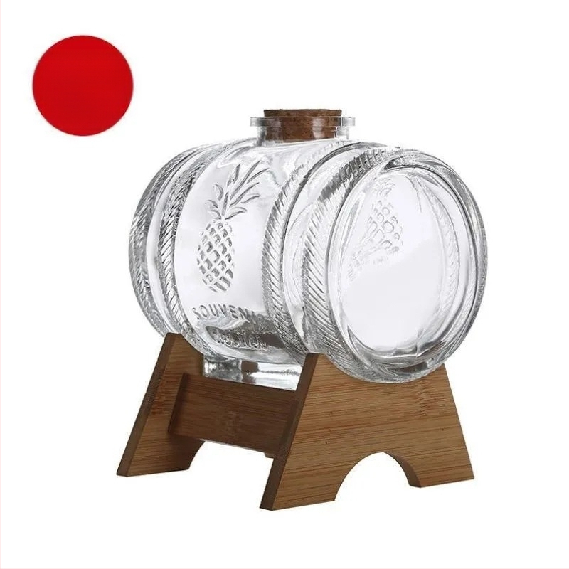 Naujas sandarus 2 kg burbulinis buitinis vyno butelis su čiaupo pagrindu vyno butelis vyno butelis medicininis vyno indelis su nuolaida