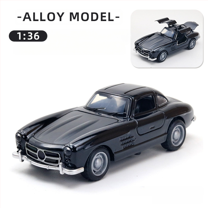 Παιδικό αυτοκίνητο Huili με προσομοίωση από κράμα σε σακούλα, παιχνίδι αυτοκινήτου 3 ετών για αγόρια, διασυνοριακά στολίδια χονδρικής