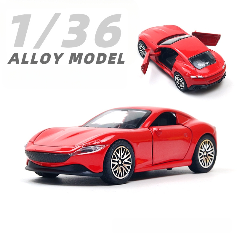 Παιδικό αυτοκίνητο Huili με προσομοίωση από κράμα σε σακούλα, παιχνίδι αυτοκινήτου 3 ετών για αγόρια, διασυνοριακά στολίδια χονδρικής