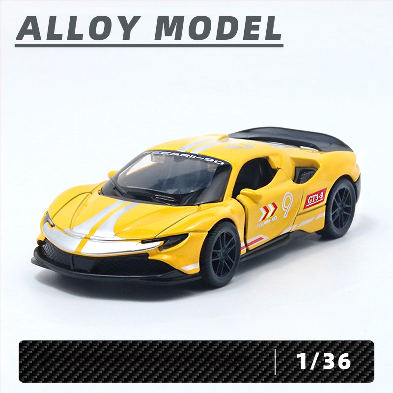 Παιδικό αυτοκίνητο Huili με προσομοίωση από κράμα σε σακούλα, παιχνίδι αυτοκινήτου 3 ετών για αγόρια, διασυνοριακά στολίδια χονδρικής