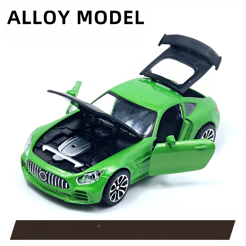 Παιδικό αυτοκίνητο Huili με προσομοίωση από κράμα σε σακούλα, παιχνίδι αυτοκινήτου 3 ετών για αγόρια, διασυνοριακά στολίδια χονδρικής