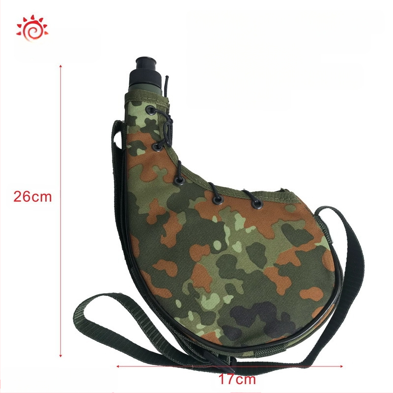 Välisportimiseks mõeldud kamuflaaž-veekeetja vöökohale kinnitatav veekeetja, rippuv kaasaskantav kõrbeveekeetja, sõjaväe väljaõppe taktikalise väljaõppe veekeetja