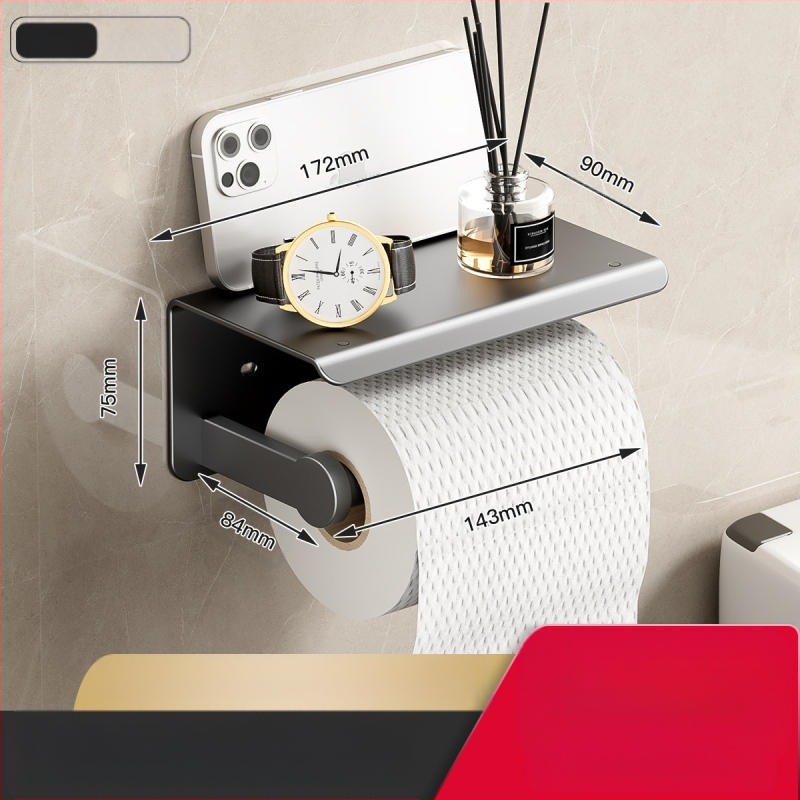 Tualetinio popieriaus dėžutė, prie sienos tvirtinama tualetinio popieriaus lentynėlė, vonios kambario tualetinio popieriaus laikiklis be perforatoriaus, ritininis popierius, tualetinio popieriaus laikymo lentynėlė