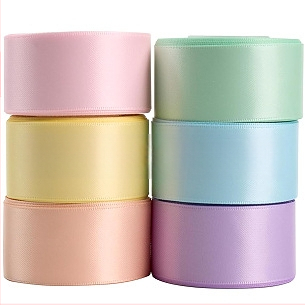 Dvipusis storas poliesterio kaspinas iš dvipusio kostiumo, puokštės dovanų dėžutės pakavimo kaspinas, rankų darbo, „pasidaryk pats“ plaukų aksesuarai, Sade medžiaga