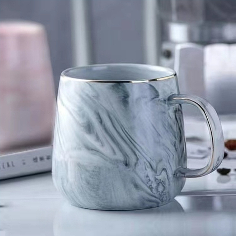 Põhjamaade lihtne marmormuster, loominguline, 520 paarile mõeldud hommikusöögitass, kohvitass, paarile mõeldud veetassipaar