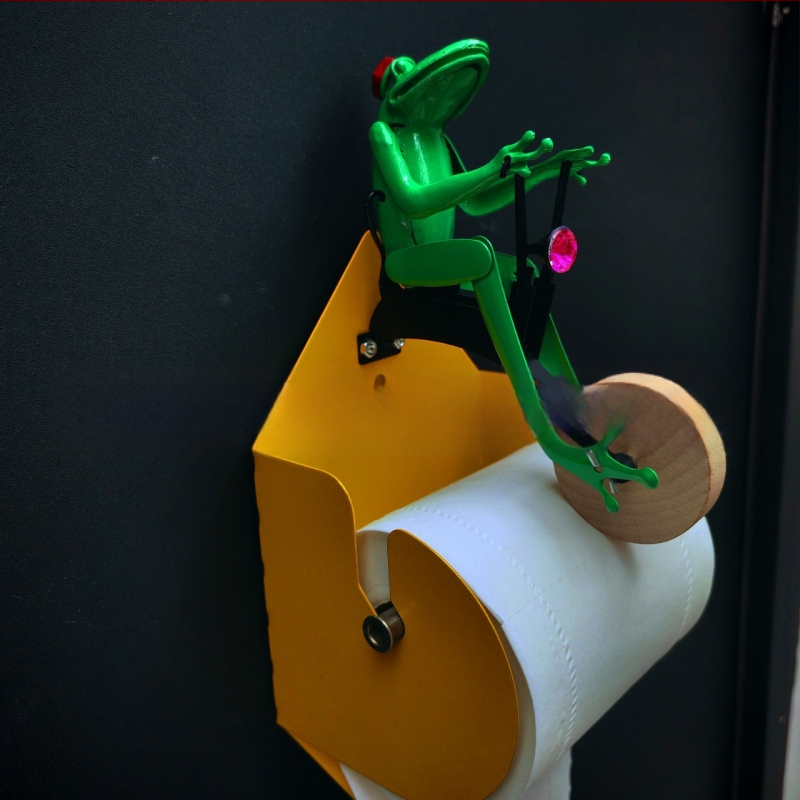 Креативен държач за тоалетна хартия, трансграничен, креативен триизмерен, жабешки, велосипеден, здравен стелаж