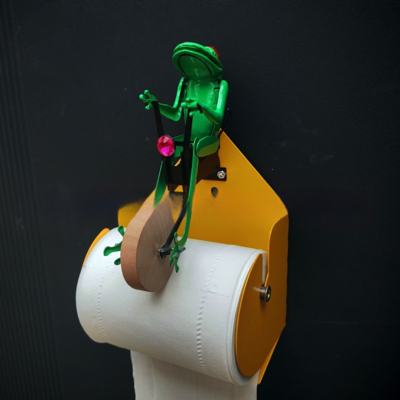 Креативен държач за тоалетна хартия, трансграничен, креативен триизмерен, жабешки, велосипеден, здравен стелаж