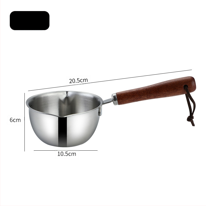 Daoqi 304 roostevabast terasest õli valamise väike pott paksendatud köögi mini piimapott majapidamisõli valamise kuuma õli väike pott hulgimüük