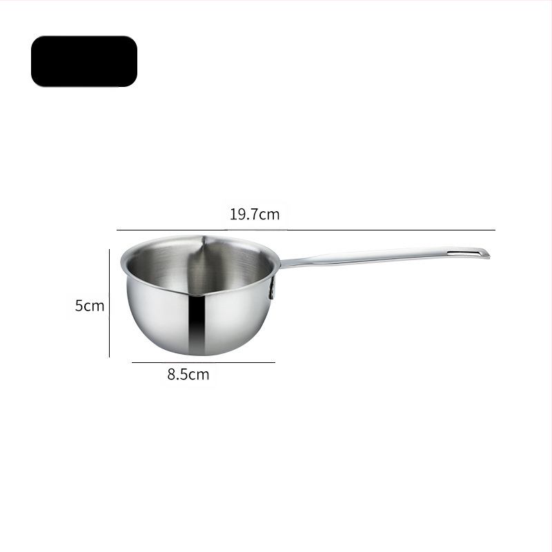 Daoqi 304 roostevabast terasest õli valamise väike pott paksendatud köögi mini piimapott majapidamisõli valamise kuuma õli väike pott hulgimüük