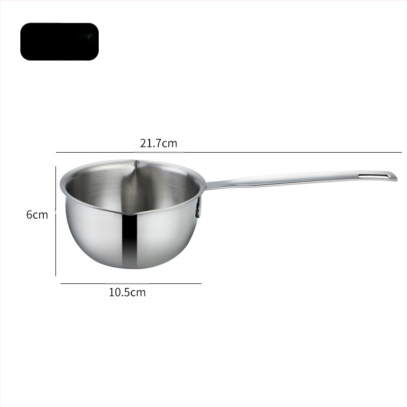 Daoqi 304 roostevabast terasest õli valamise väike pott paksendatud köögi mini piimapott majapidamisõli valamise kuuma õli väike pott hulgimüük