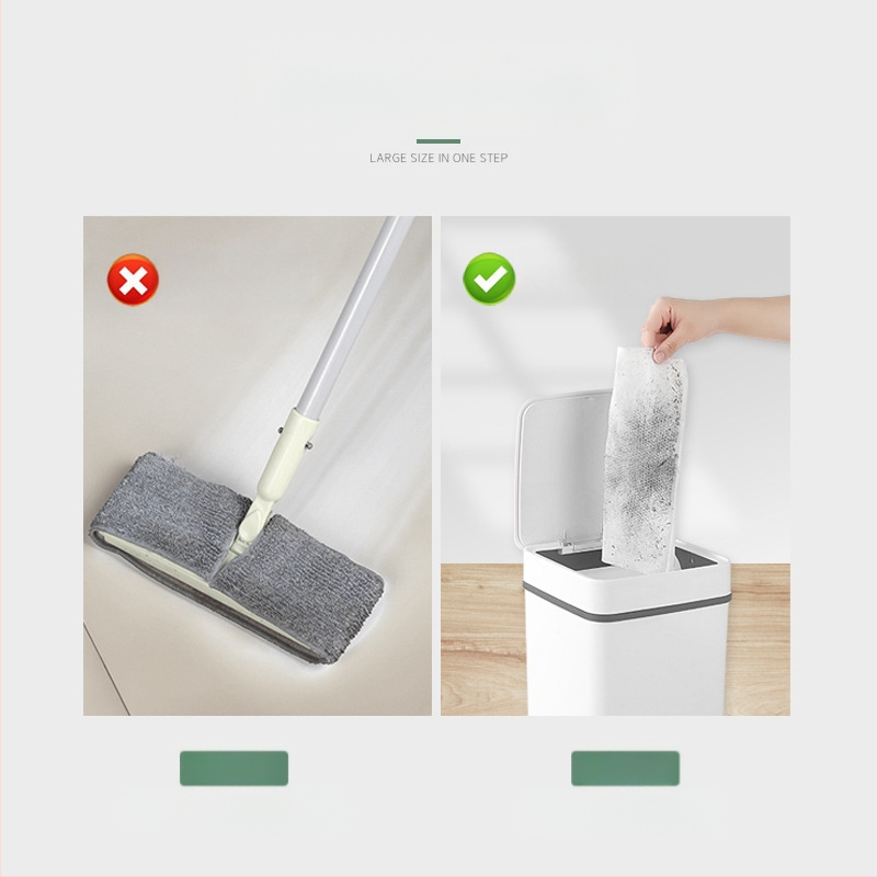 Atsitiktinės sutirštintos elektrostatinės dulkių šluostės, drėgnos servetėlės, vienkartinės be plovimo, tingios šluostės, plokščios buitinės artefakto dalys