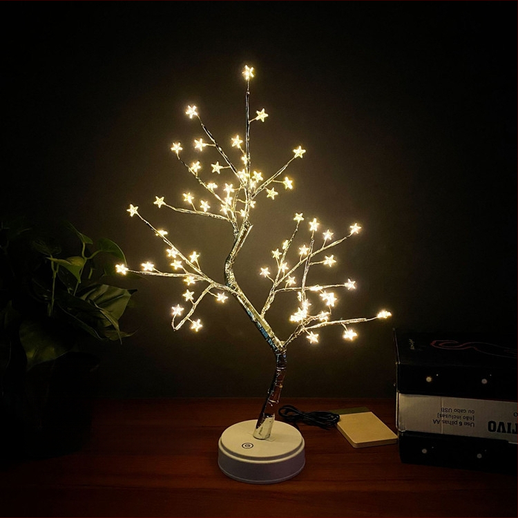 „Amazon“ kalėdinės lemputės, LED mini mažos eglutės lemputės, dekoratyvinės amatų dovanų lemputės namams, darbalaukio stalui, naktinė lemputė