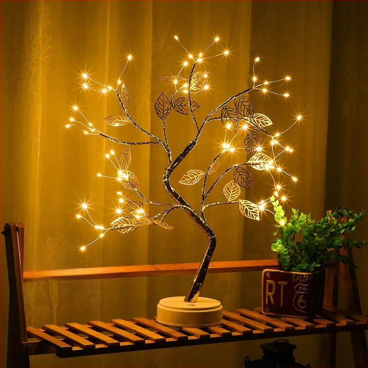 „Amazon“ kalėdinės lemputės, LED mini mažos eglutės lemputės, dekoratyvinės amatų dovanų lemputės namams, darbalaukio stalui, naktinė lemputė