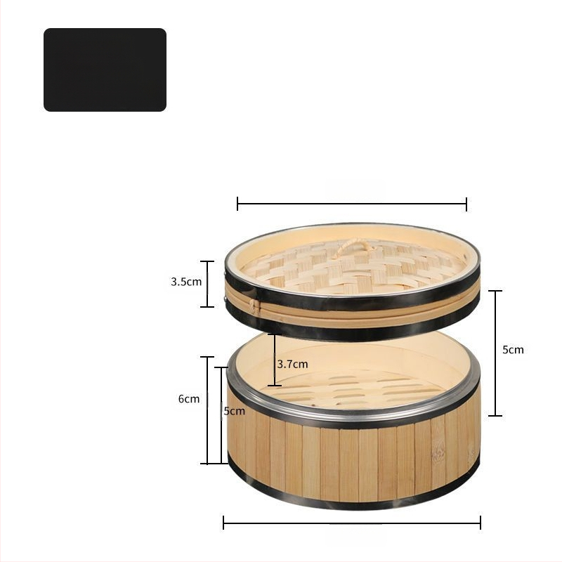 Uus roostevabast terasest servaga auruti süvendatud bambusest auruti terasest rõngaga tugevdatud auruti hotelli kommerts-auruti tehase otsemüük