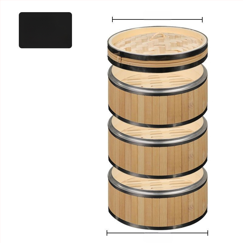 Uus roostevabast terasest servaga auruti süvendatud bambusest auruti terasest rõngaga tugevdatud auruti hotelli kommerts-auruti tehase otsemüük