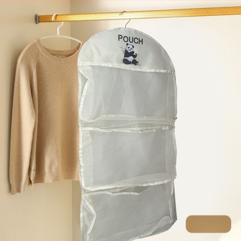 Mitmekihilised panda sokid aluspesu hoiukott võrgust hingav pestav kokkupandav rinnahoidja riided riidekapi ukse tagumine riputuskott