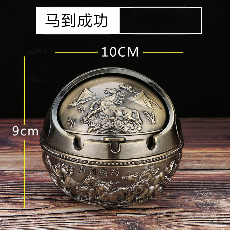 „Ma to Chenggong“ peleninė, namų svetainė, kūrybinga, suasmeninta tendencija, su dangteliu, apsaugančia nuo lakiųjų pelenų, dūmų skonio peleninės papuošimais