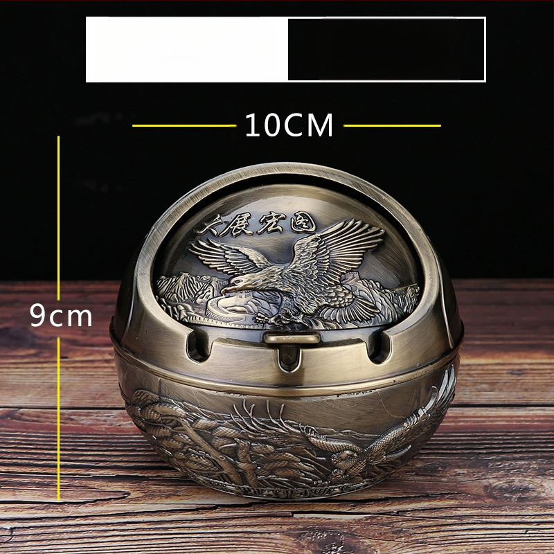 „Ma to Chenggong“ peleninė, namų svetainė, kūrybinga, suasmeninta tendencija, su dangteliu, apsaugančia nuo lakiųjų pelenų, dūmų skonio peleninės papuošimais