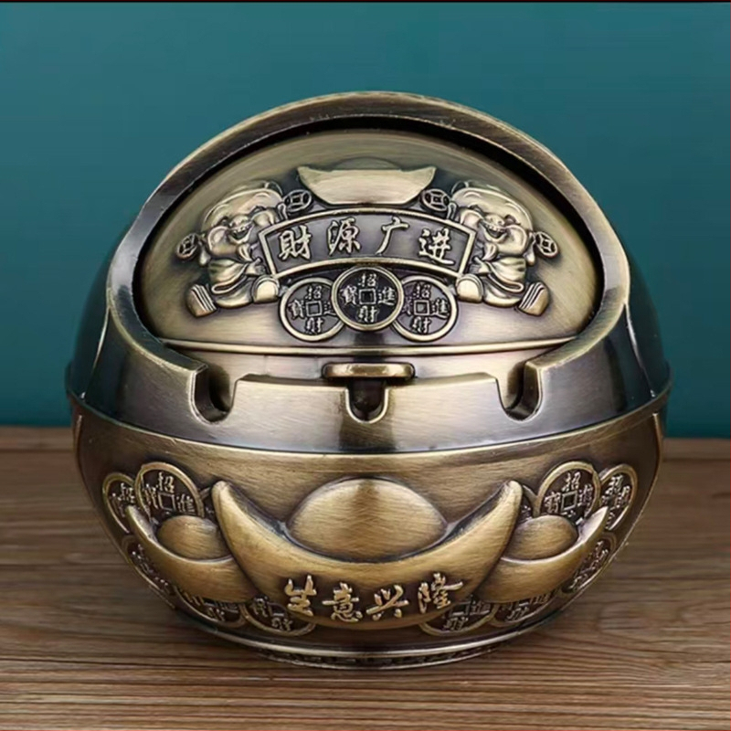 „Ma to Chenggong“ peleninė, namų svetainė, kūrybinga, suasmeninta tendencija, su dangteliu, apsaugančia nuo lakiųjų pelenų, dūmų skonio peleninės papuošimais