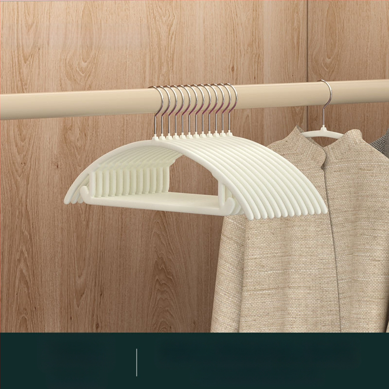 Закачалка за дрехи с флокирана повърхност, немаркираща, неплъзгаща се, домакинска стойка за окачване на дрехи, специална стойка за дрехи за органайзери на едро