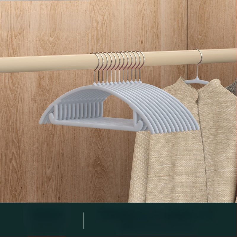 Закачалка за дрехи с флокирана повърхност, немаркираща, неплъзгаща се, домакинска стойка за окачване на дрехи, специална стойка за дрехи за органайзери на едро