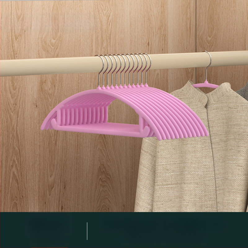 Закачалка за дрехи с флокирана повърхност, немаркираща, неплъзгаща се, домакинска стойка за окачване на дрехи, специална стойка за дрехи за органайзери на едро