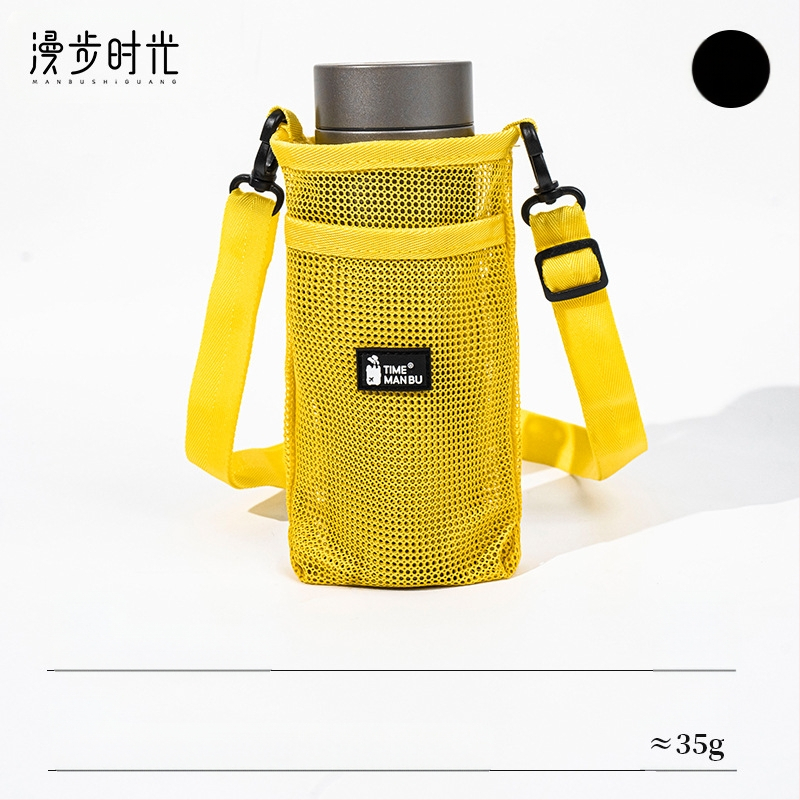 Vandens puodelio dirželio termoso puodelių rinkinys vaikams, lauko nešiojamas puodelių krepšys rankoje, gėrimų butelių tinklelio krepšys, atsparus kritimams