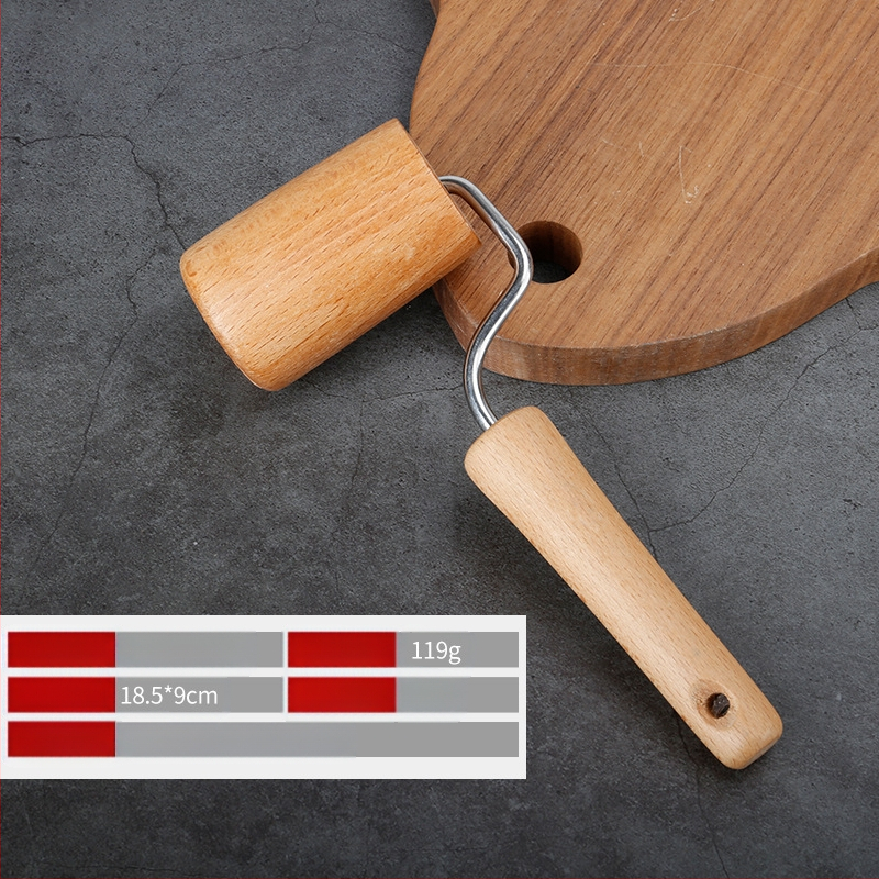 Medžio masyvo kočėlas, koldūnų pagaliukas, kepimo įtaisai, medinis kočėlas, koldūnų oda, buitiniai virtuvės įtaisai