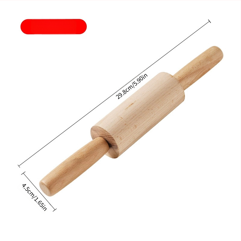 Medžio masyvo kočėlas, koldūnų pagaliukas, kepimo įtaisai, medinis kočėlas, koldūnų oda, buitiniai virtuvės įtaisai