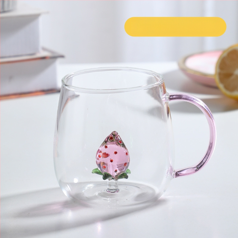 Loomaklaasist värviline käepide, koomiksiga kolmemõõtmeline loomaklaasist kõrge borosilikaadiga hulgimüük, uus kõrge värviväärtusega klaas käepidemega