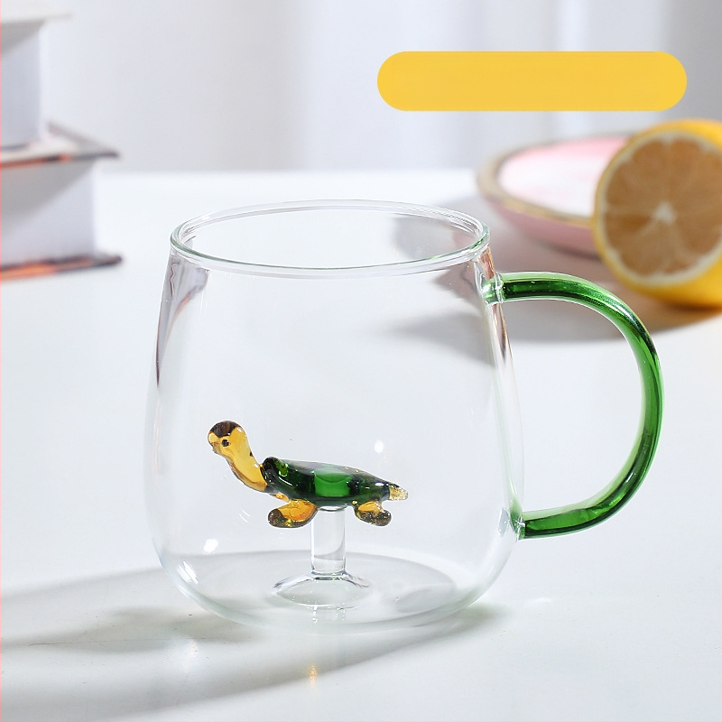 Loomaklaasist värviline käepide, koomiksiga kolmemõõtmeline loomaklaasist kõrge borosilikaadiga hulgimüük, uus kõrge värviväärtusega klaas käepidemega