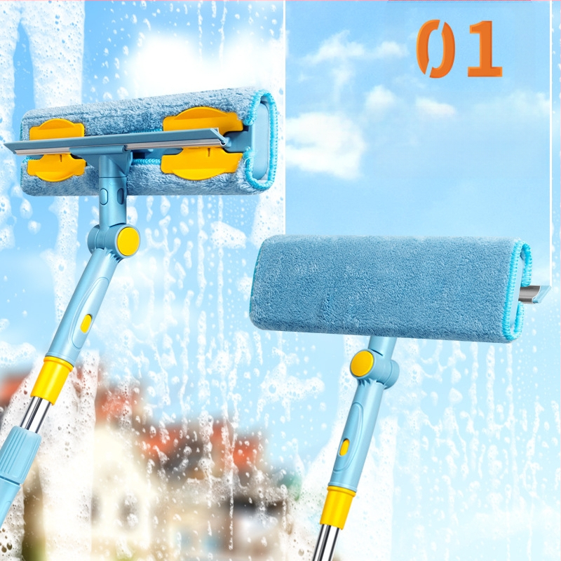 Buitinis stiklo valymo artefaktas Langų valymas Aukštybinių langų valymo šepetys Teleskopinis strypas Šluotos valymo įrankis