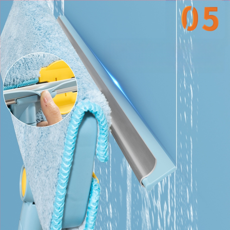 Buitinis stiklo valymo artefaktas Langų valymas Aukštybinių langų valymo šepetys Teleskopinis strypas Šluotos valymo įrankis