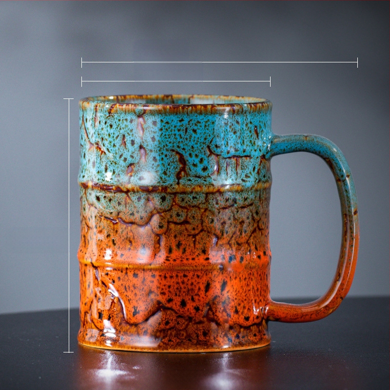 Keramička šalica točena u peći od 375 ml, internetska šalica za pivo slavnih osoba, kreativna personalizirana šalica za točeno pivo, čaša za vino, Fcm izvješće