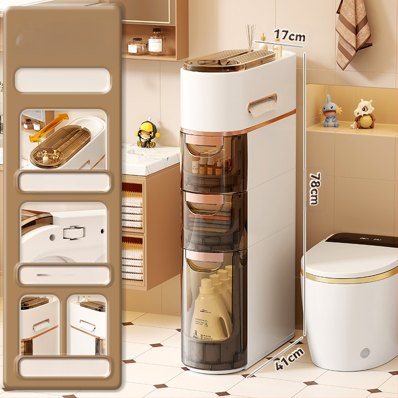 WC-tároló állvány, fürdőszobai beszerelés nélküli szekrény, WC-tároló szekrény, WC-szekrény, WC oldalsó szekrény