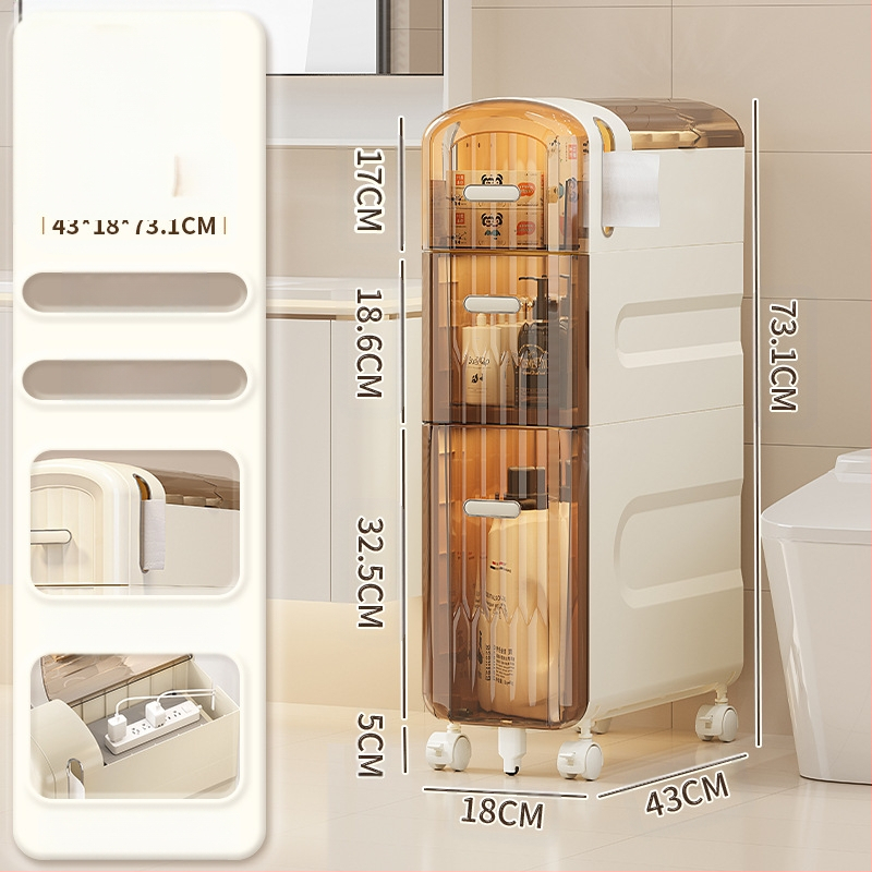 WC-tároló állvány, fürdőszobai beszerelés nélküli szekrény, WC-tároló szekrény, WC-szekrény, WC oldalsó szekrény